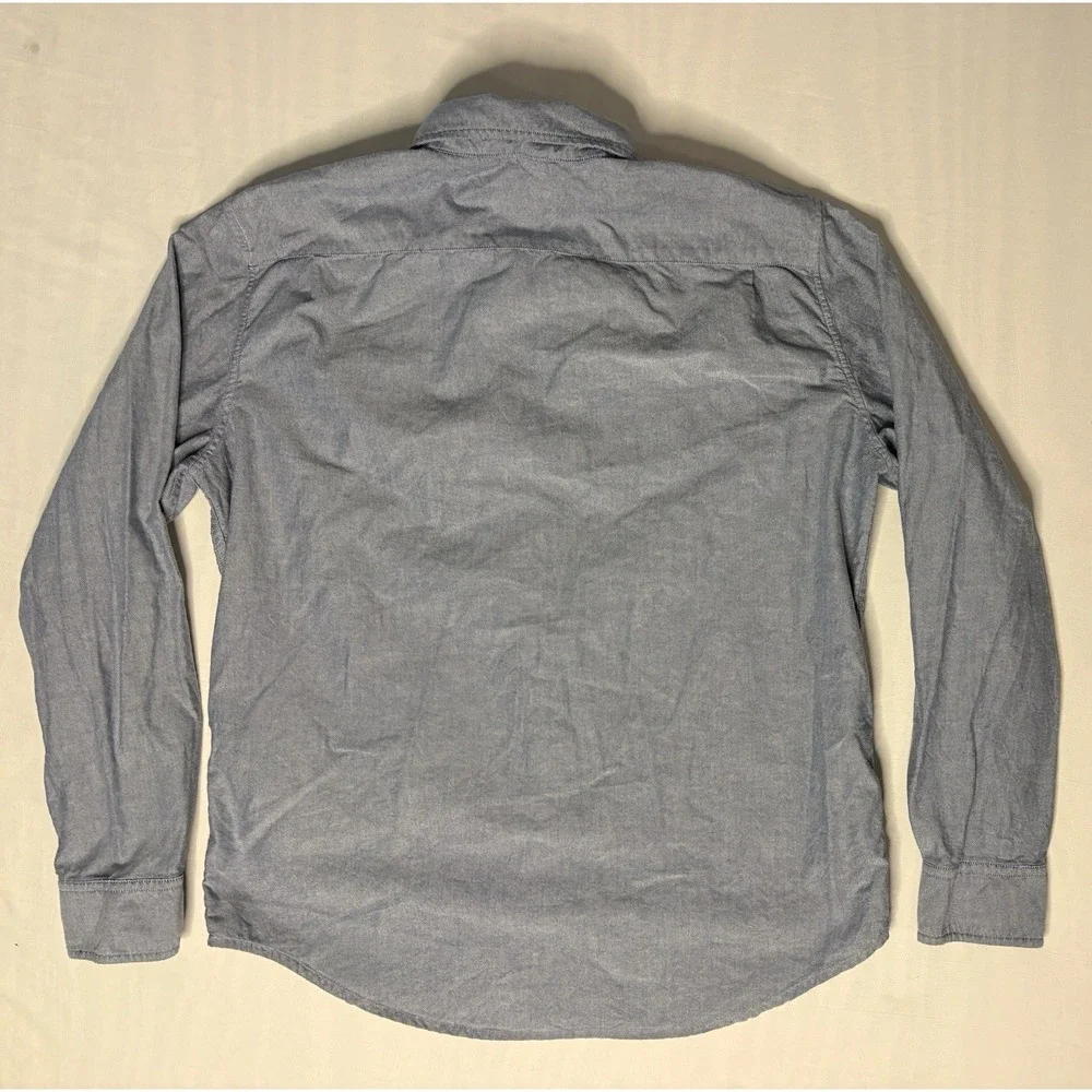 Levi's Classic 1 Pocket Chambray Shirt Men's Size Large Blue Long Sleeve Button